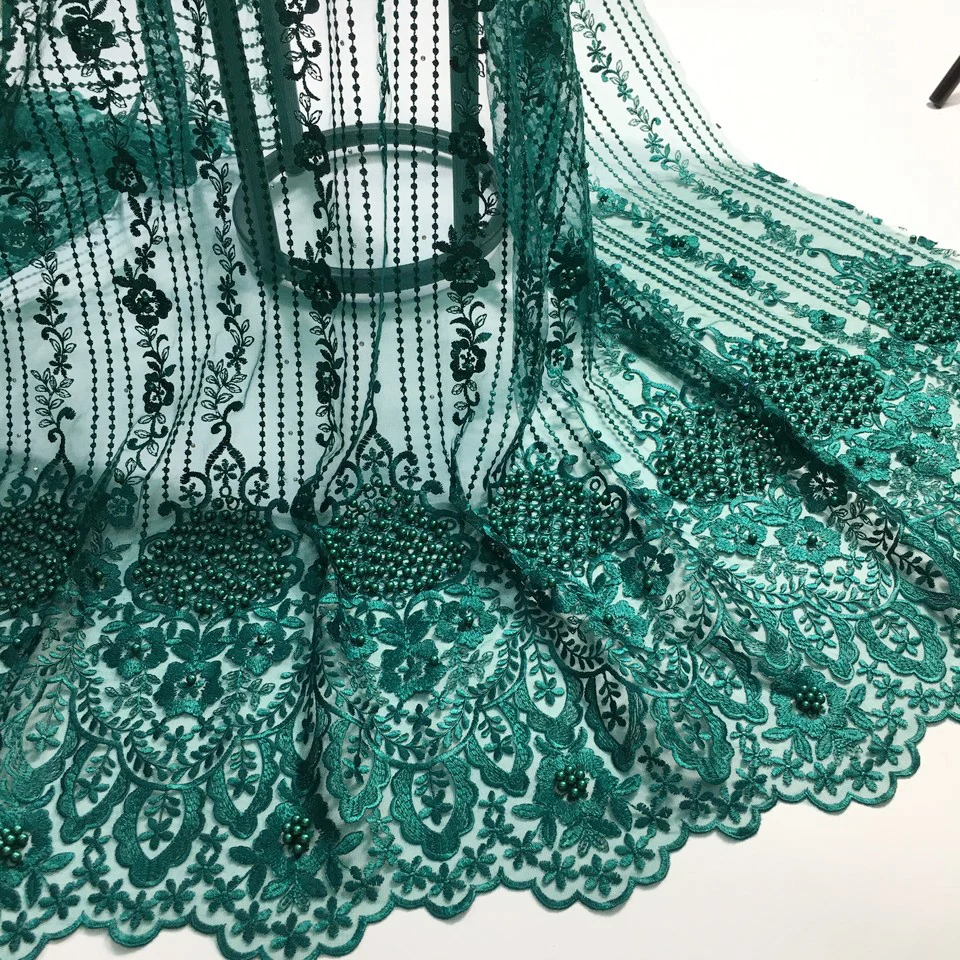 Wine Color High Quality Nigerian Lace Fabrics For Wedding 2021 Latest African French Lace Fabric With Beads And Stones M26701