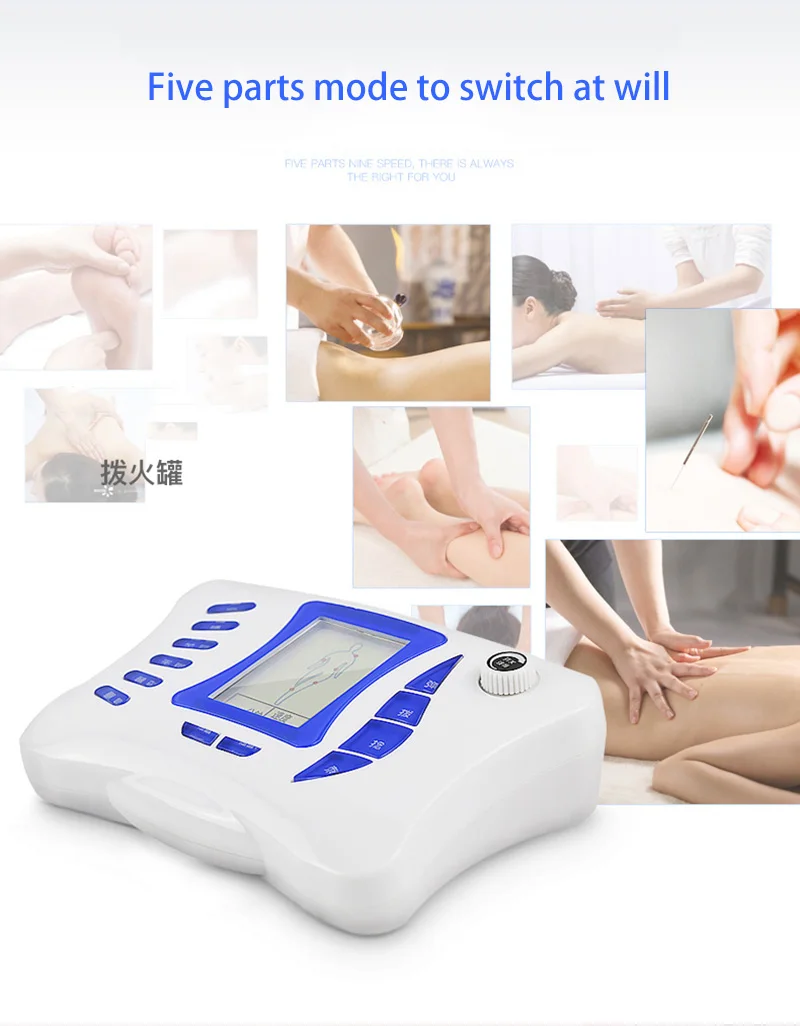 Electronic digital meridian massager Acupoint pulse meter Household electric massager Multi-functional whole body neck and waist