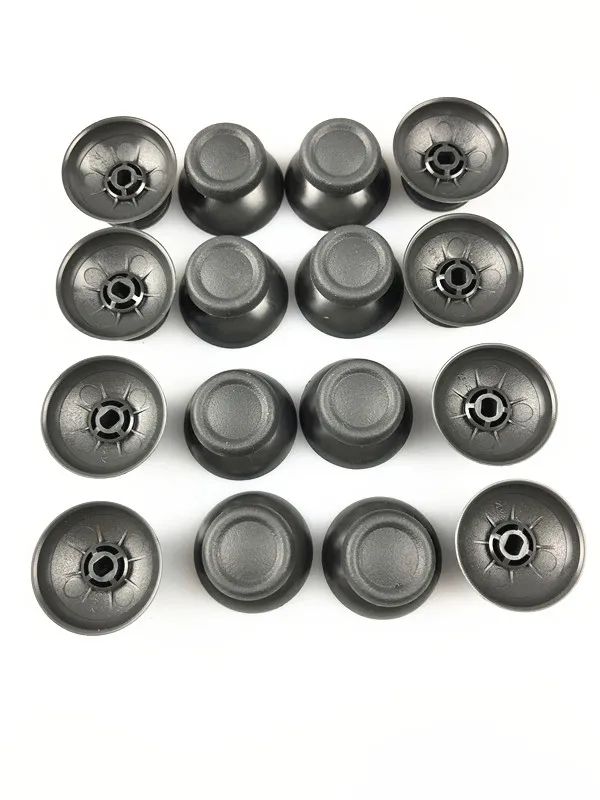 100/50pcs PS4 szary analogowy pokrywa 3D palce kciuki Joystick Thumbstick grzyb Cap dla Sony PlayStation 4 PS4 kontroler Gamepad