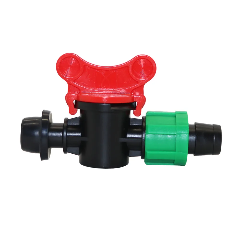 2 Pcs 13mm To 15mm Drip Irrigation Bypass Valve With Lock Rubber Ring Barbed Garden Irrigation Waterstop Hose Switch