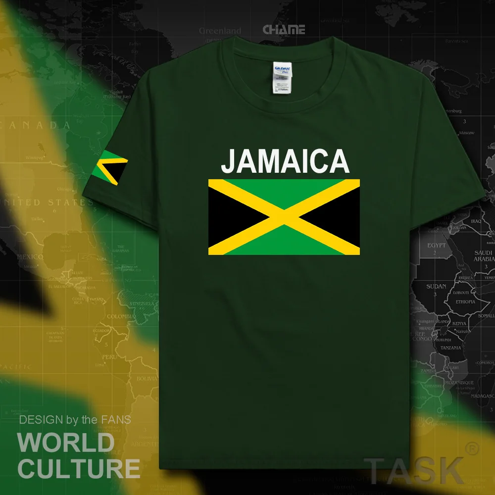 Jamaica men t shirt fashion 2017 jerseys nation team tshirt 100% cotton t-shirt gyms clothing tees country sporting JAM Jamaican