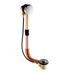Copper rotary bathtub water removal device sewer pipe bathtub drain drainer set thickening