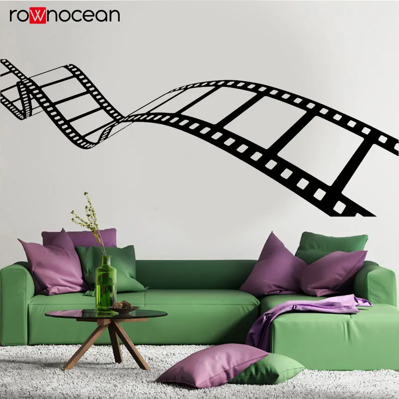 

Pattern Art Bedroom Movie Action Film Reel of Film Home Decor For Living Room Wall Vinyl Sticker Decals Mural Room Design 3R35