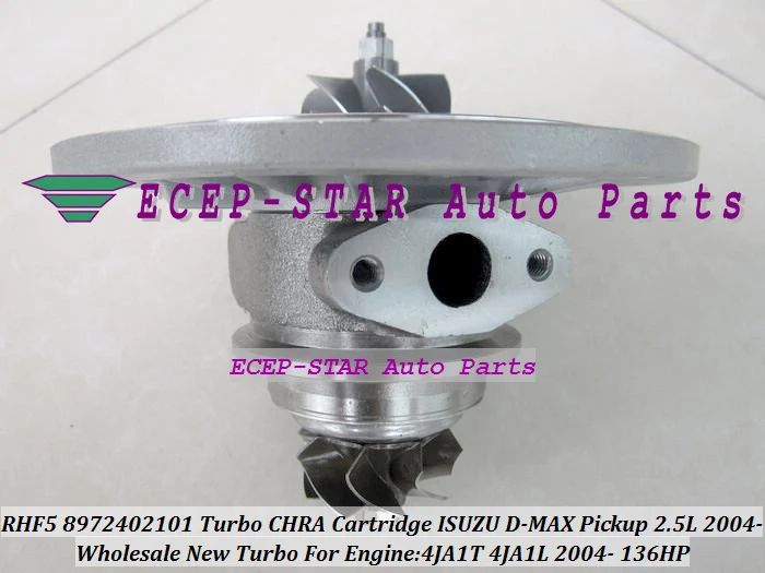 RHF5 8972402101 8973295881 8971856452 Turbo CHRA Cartridge Turbocharger For ISUZU D-MAX Pickup 2004- 4JA1 2.5L 4JA1T 4JA1L 136HP