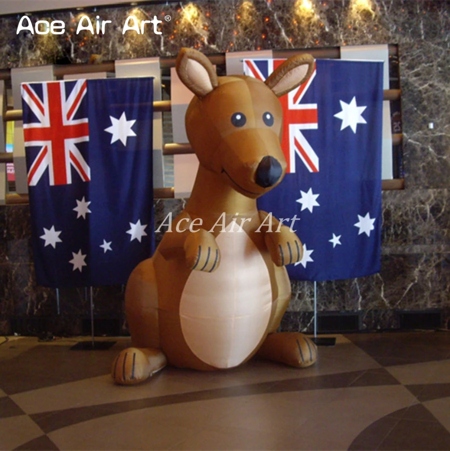 

New portable Advertising equipment Inflatable kangaroo replica with air blower for advertising in Sydney