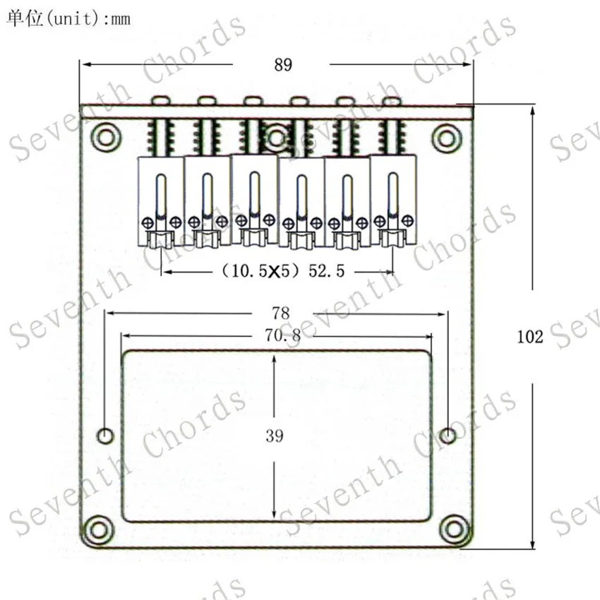 Ein Satz schwarzer Humbucker für E-Gitarren mit Montageloch, 6-saitiger Rollensattelbrücke, Zubehörteile für Musikinstrumente – Detail 9