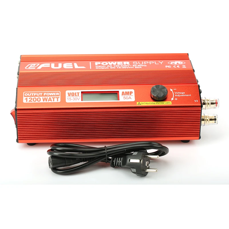 

Original SKYRC eFUEL 1200W/50A Regulated Power Supply 100-240V for RC Helicopter Battery Charger