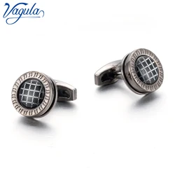 VAGULA Round Cufflinks Wedding Gift Suit Shirt Buttons Cuff links Top Luxury Brand Bonito Gemelos 10195
