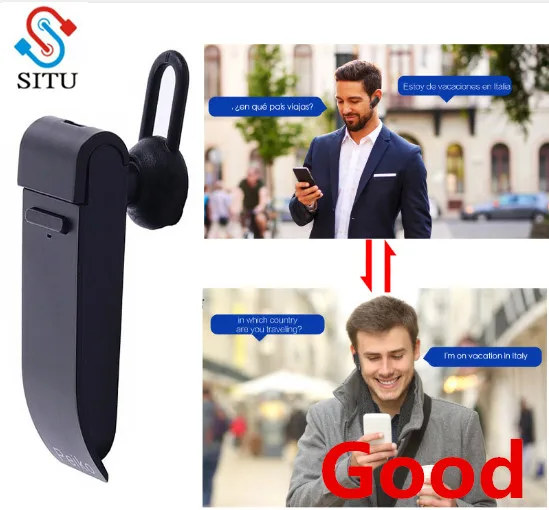 Smart Voice Translator 16 Languages instant Translate Headphone Wireless Bluetooth Translator Earphone Business Voice Translator