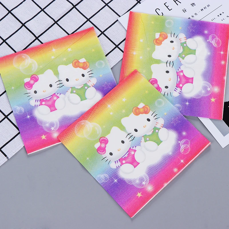 20 Vintage table napkins paper tissue cute animal love cat kitty printed decoupage wedding hotel party Christmas home decor