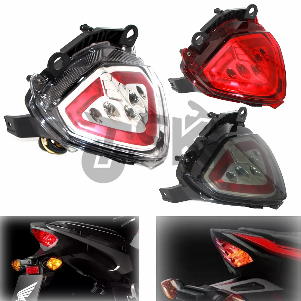 For HONDA CB 500 X/R/F CB500X CBR500R CB500F 2013 2014 2015 Motorcycle Integrated LED Tail Light Turn signal Blinker Lamp Red