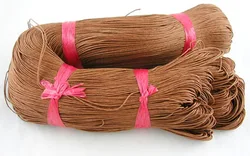 Cotton Wax Cord, Sienna, 1mm in diameter, about 430m/bundle