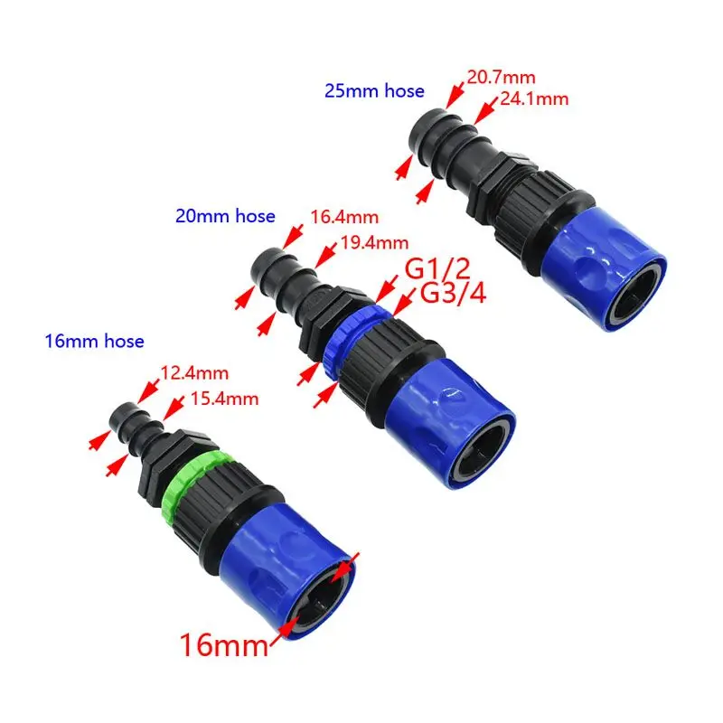 1/2 3/4 ogród woda z węża szybkie złącze 5/8 \