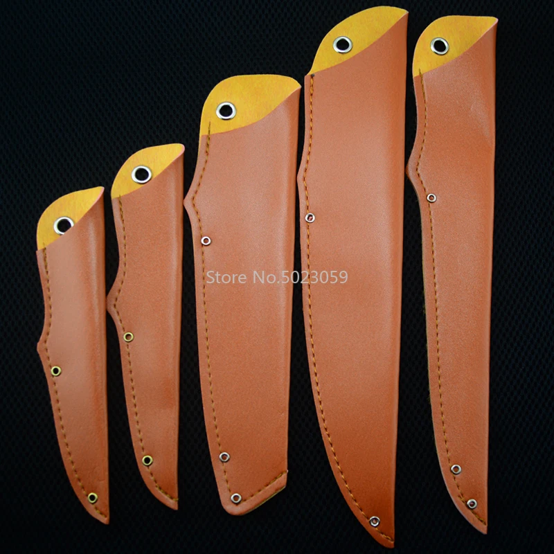 1piece Top Quality PU Leather case For DIY Knife handle material Straight knife Home Fruit knife Meat cleaver