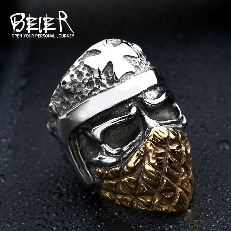 Beier new store 316L Stainless Steel ring new arrival  skull ring for men Man  fashion Jewelry  LLBR8-355R