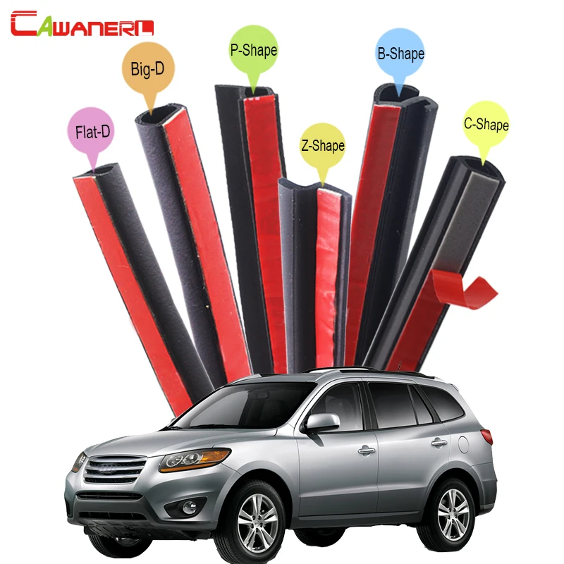 

Cawanerl Whole Car Rubber Seal Sealing Strip Kit Weatherstrip Seal Edge Trim Fit For Hyundai Galloper i35 Trajet Santa Fe