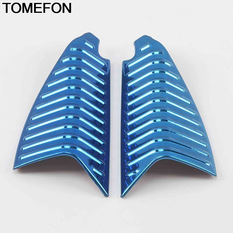 TOMEFON For Skoda Karoq 2017 2018 2019 Front A Pillar Door Triangle Stereo Loud Speaker Cover Trim Interior Accessories ABS SS