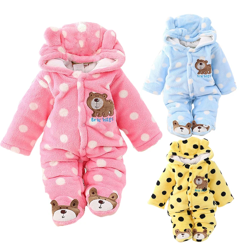 

Unisex Baby Cloth Winter Coats Cute Newborn Infant Jumpsuit Snowsuit Bodysuits Outfit Hoody Coat Bodysuit