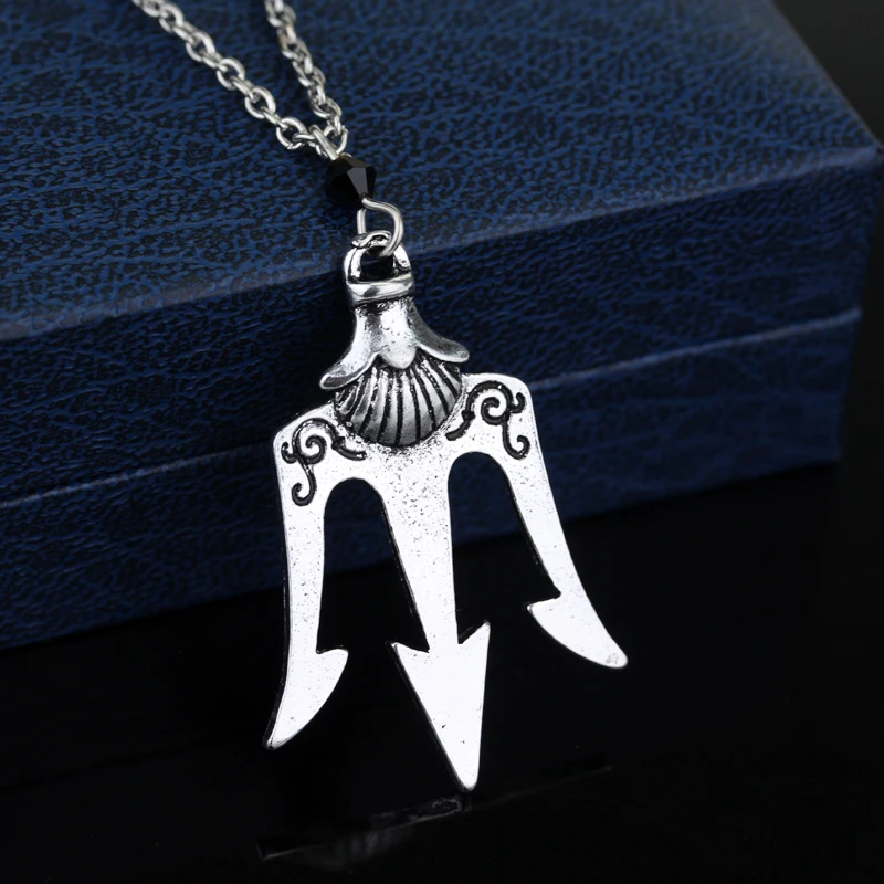 dongsheng Fashion Percy Jackson The Olympians The Sea of Percy Jackson Pendant Necklace Poseidon Necklace For Men Women