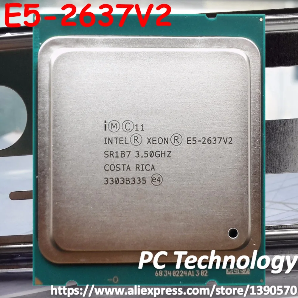 Original Intel Xeon E5-2637V2 CPU 3.50GHZ 15MB 130W 4-cores LGA2011 E5-2637 V2 processor E5 2637V2 free shipping E5 2637 V2