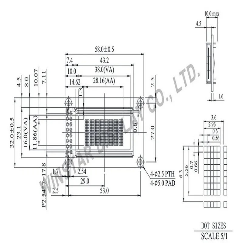 WEH000802A Winstar is 8x2 OLED mini display (1.2