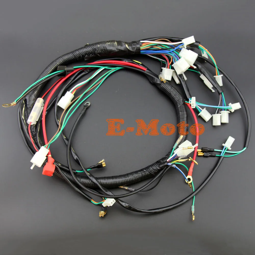 Electric Start Wire Loom Wiring Harness 200cc 250cc 300cc ATV QUAD BIKE BUGGY GO KART