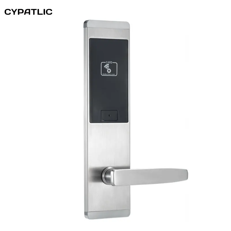 JCH2020E01 Stainless Steel Keyless Entry Home RF Card Reader Door Lock System For Hotel