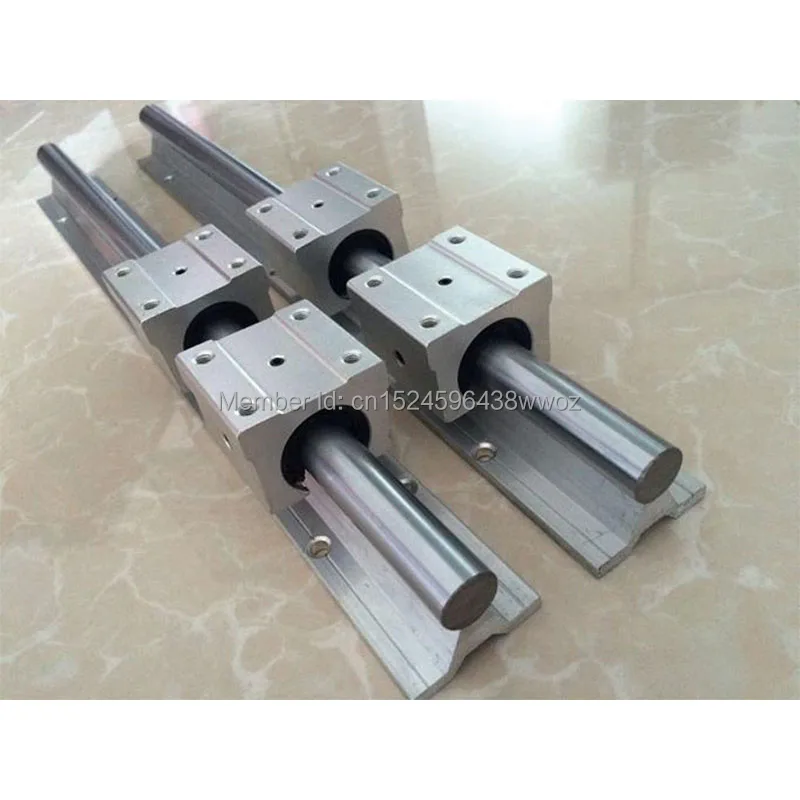 RU Delivery SBR 16 linear guide Rail 6 set SBR16 - 300/1000/1300mm + ballscrew set SFU1605 - 300/1000/1300mm + BK/BF12 CNC parts