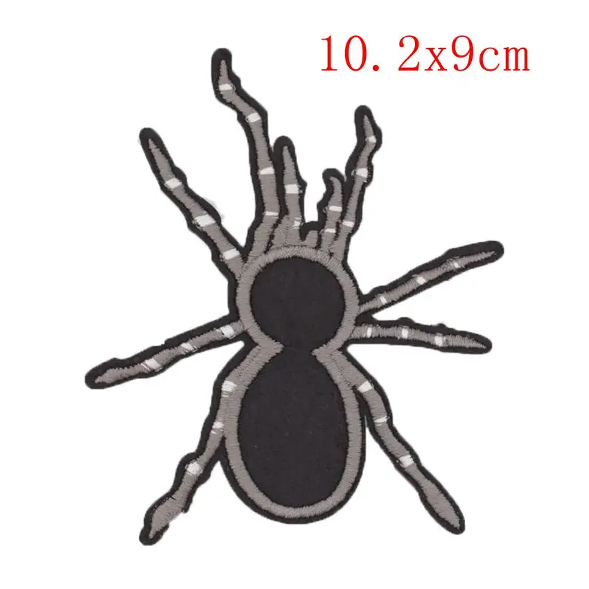 Spider Patch Stickers Parches for Clothing, Iron On Sew Applique, Fabric Clothes Badge, Garment DIY Apparel Accessories