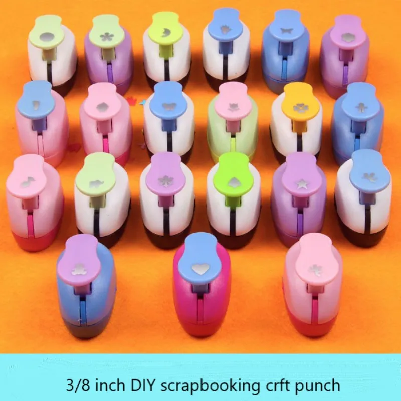 8mm save effort DIY thin EVA foam puncher paper card cutter scrapbooking mini small hole craft punch circle bear shape