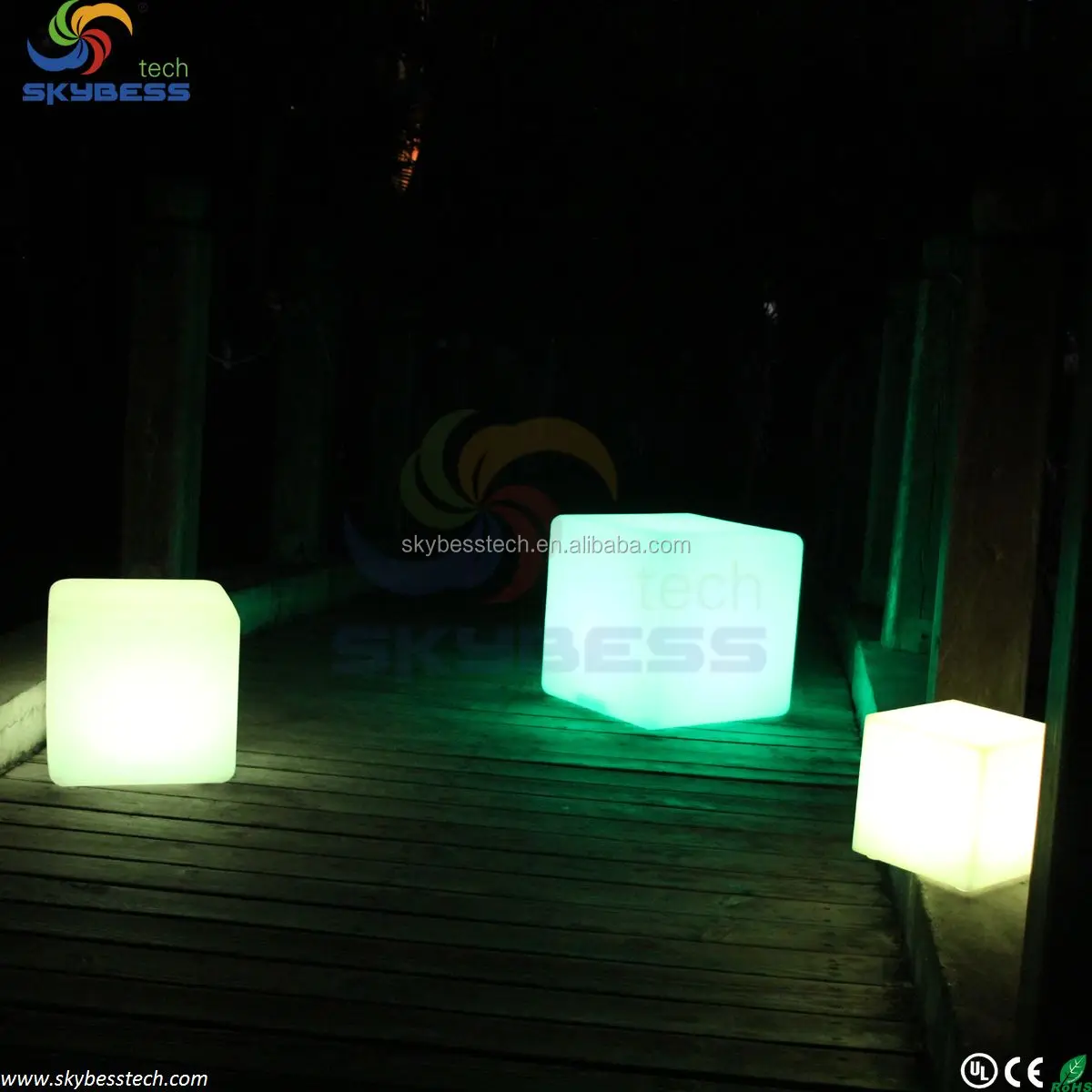 30cm cube stool / LED Cube Furniture / Rechargeable led light base for furniture Free Shipping 10pcs