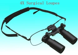 4X Medical Binocular Loupes 4 Times Kepler Dental Surgical Loupe Jewelry Machine Identification Glasses Magnifier With Box