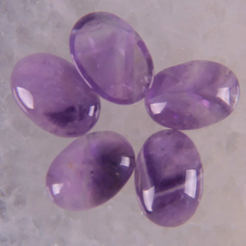 18x13MM Amethyst Oval CAB Cabochon Jewelry For Woman Gift Beads (10 pcs/lot) H023