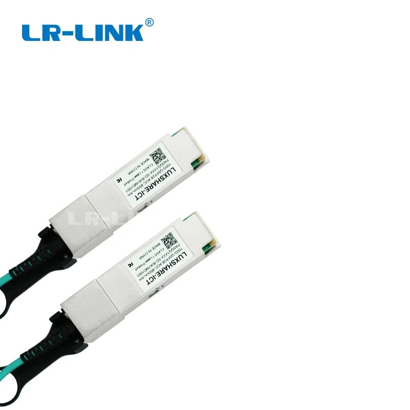 LR-LINK QSFP28-AOC-3M 100G Active Optical Cable, 850nm, OM3 Multi-mode Fiber