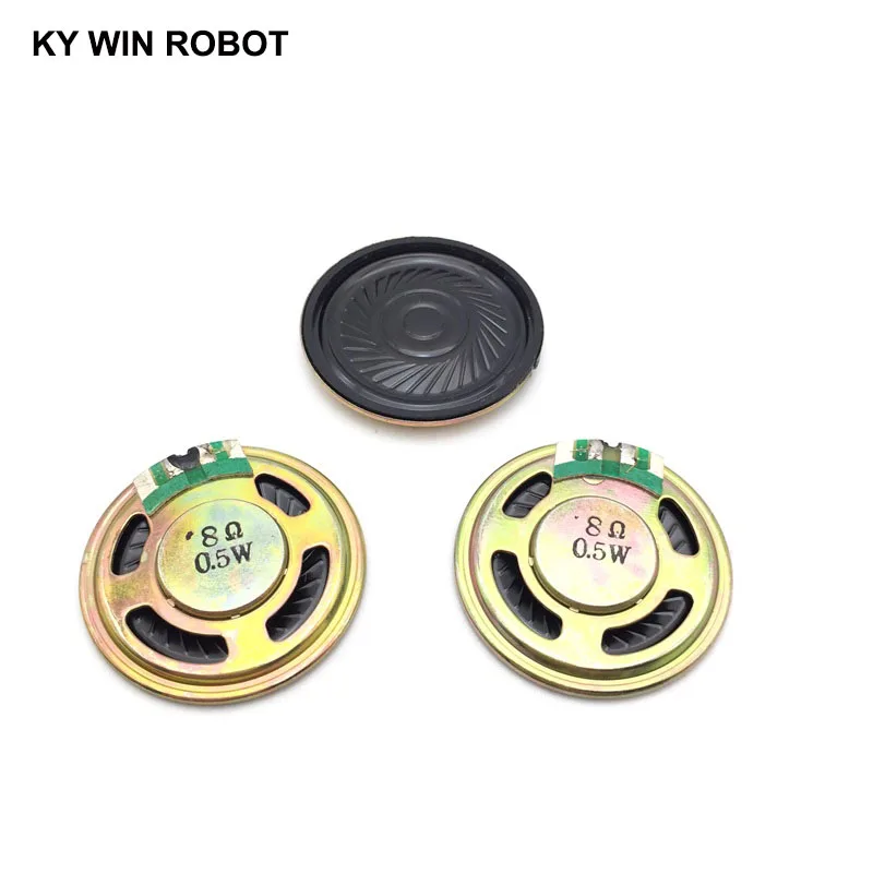 5pcs/lot New Ultra-thin speaker 8 ohms 0.5 watt 0.5W 8R speaker Diameter 36MM 3.6CM thickness 5MM