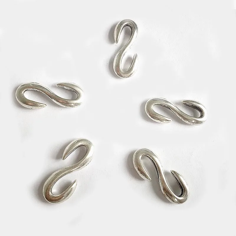 10pcs S Hook Clasp Jewelry For Bracelet Necklace Making Parts DIY Fashion Jewelry Accessories Findings