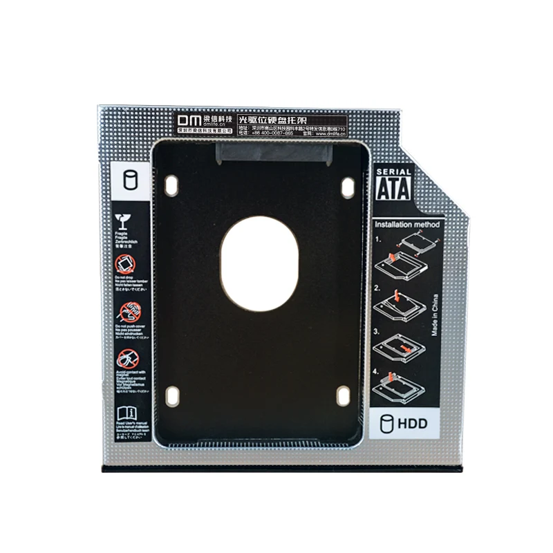 DM DW95S Caddy Optibay SATA 3.0 Aluminio para SSD - imagen 2