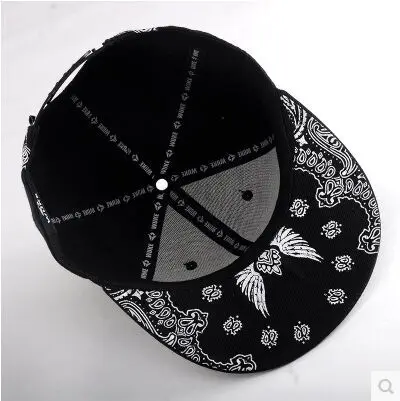 2015 New Fashion Men Women Cross Printing Leisure Baseball Cap Hip Hop Cap Flat along Snapback Cap Skateboard Cap bone