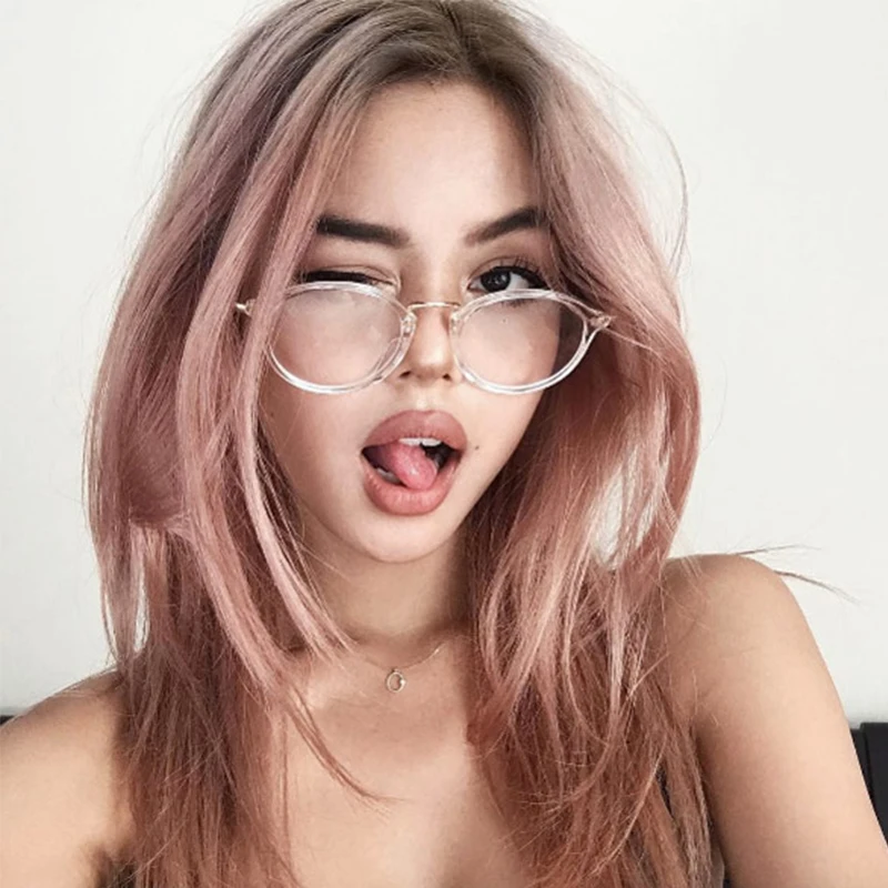 Sspectacles Clear Glasses women Transparent Round Female Blue Light Computer Glasses Woman Optical Eyeglasses Eyewear