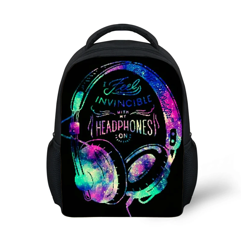 ELVISWORDS-mochilas escolares pequeñas para niños y niñas, morral Escolar de dibujos animados, estilo Hip Hop, Rock