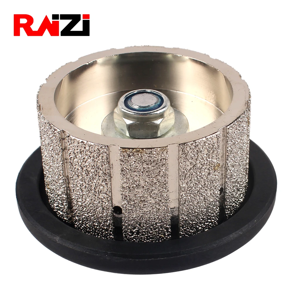 Raizi Z30 Straight Vacuum Brazed Granite Marble Diamond Hand Profile Wheels 5/8-11\