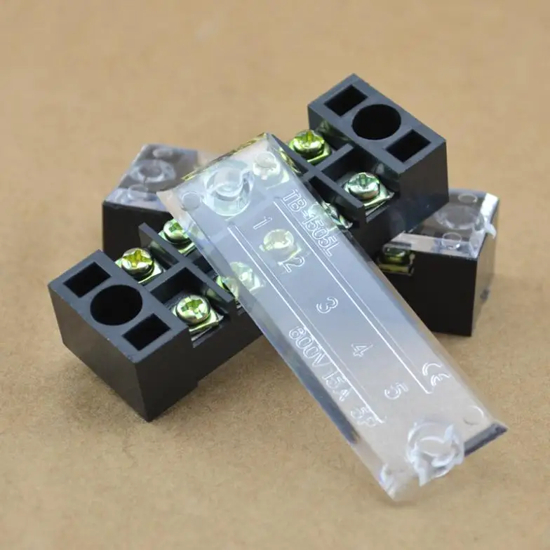 

TB-1505 Клеммные колодки 15 А, 600 В, 5 контактов