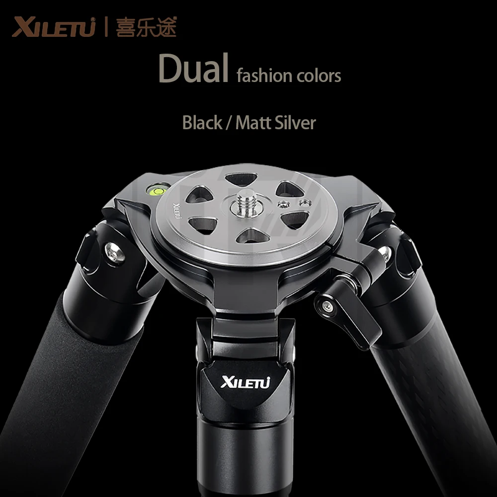 Xiletu-dslrカメラ用の豪華なカーボンファイバー三脚,鳥の写真撮影に適しています,40mm,中空フランジデザイン,30kgの負荷