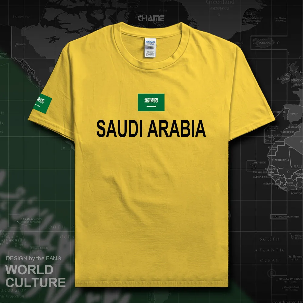 Saudi Arabia t shirts man 2019 t-shirts 100% cotton nation team tshirt cotton meeting fans streetwear fitness Saudi Arabian SA