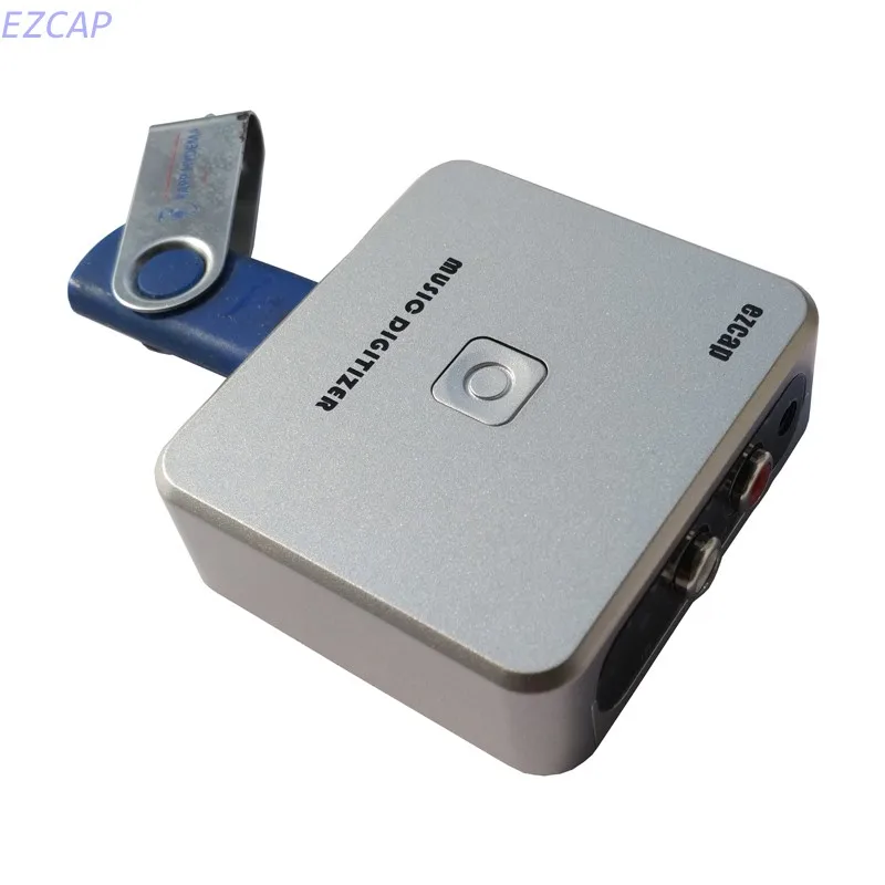 

EzCAP241 Analog audio to digital Mp3 converter, converter analog audio to USB Driver SD TF card directly no pc need.