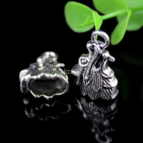 목걸이 팔찌 로프 커넥터용 코드 크림프 엔드 캡 버클 팁 7x12.5mm, 드래곤 걸쇠 16x25x10mm 10 개 K00522