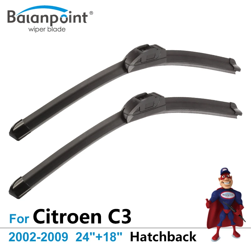 Wiper Blades for Citroen C3 Hatchback 2002-2009 24