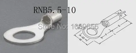 

RNB5.5-10 TO Circular Naked Terminal Cold pressed terminals 1000pcs