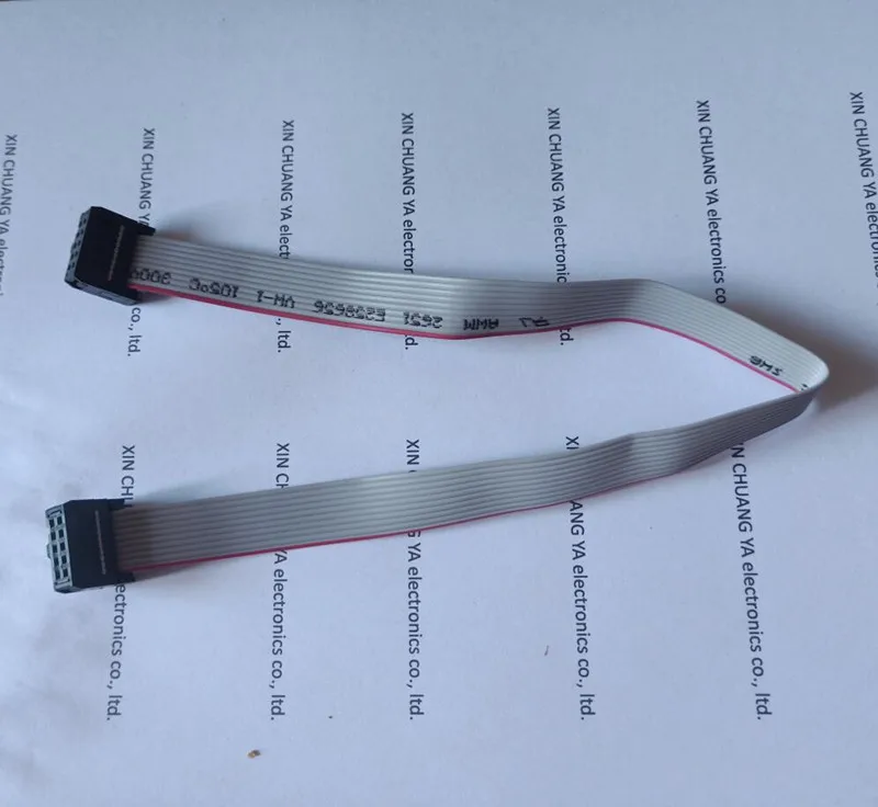 FC- 6P 10P 14P 16P 20P 40P 2.54mm JTAG AVR ARM double head emulator download cable wire length:30cm