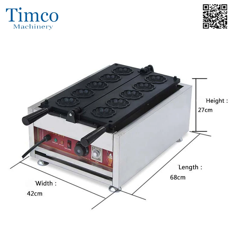 TIMCO Sakura Waffle Machine Commercial Electric Flower Shaped Maker Muffin Yaki Cake Oven Baker